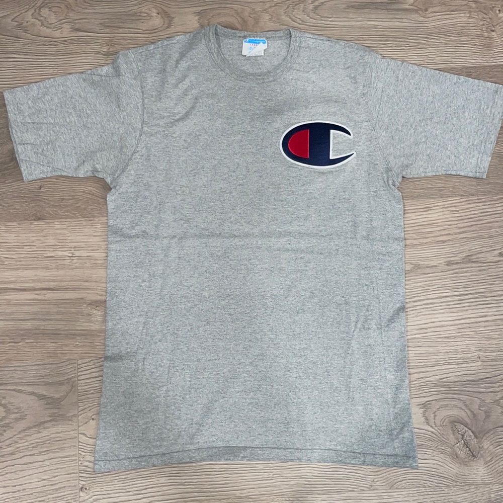 Vintage 90s Champions Grey Tee